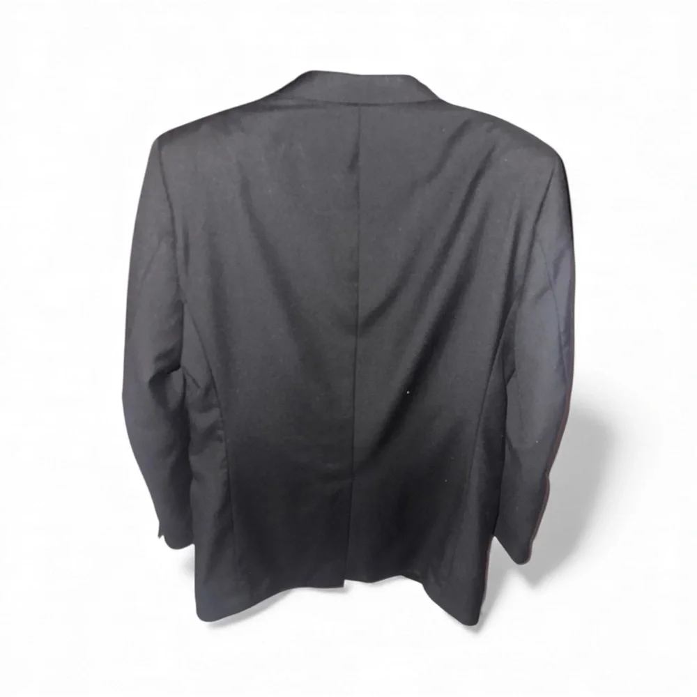 Dockers Charcoal Men's Suit Coat Blazer Fits Like a Men’s XL Wedding Guest Used